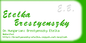 etelka brestyenszky business card